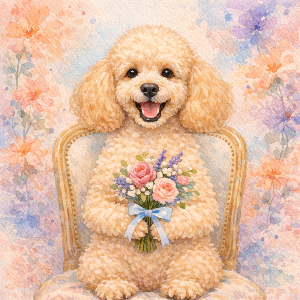 Custom Watercolor Pet Portrait – Created from Your Favorite Photo