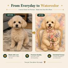 Custom Watercolor Pet Portrait – Created from Your Favorite Photo