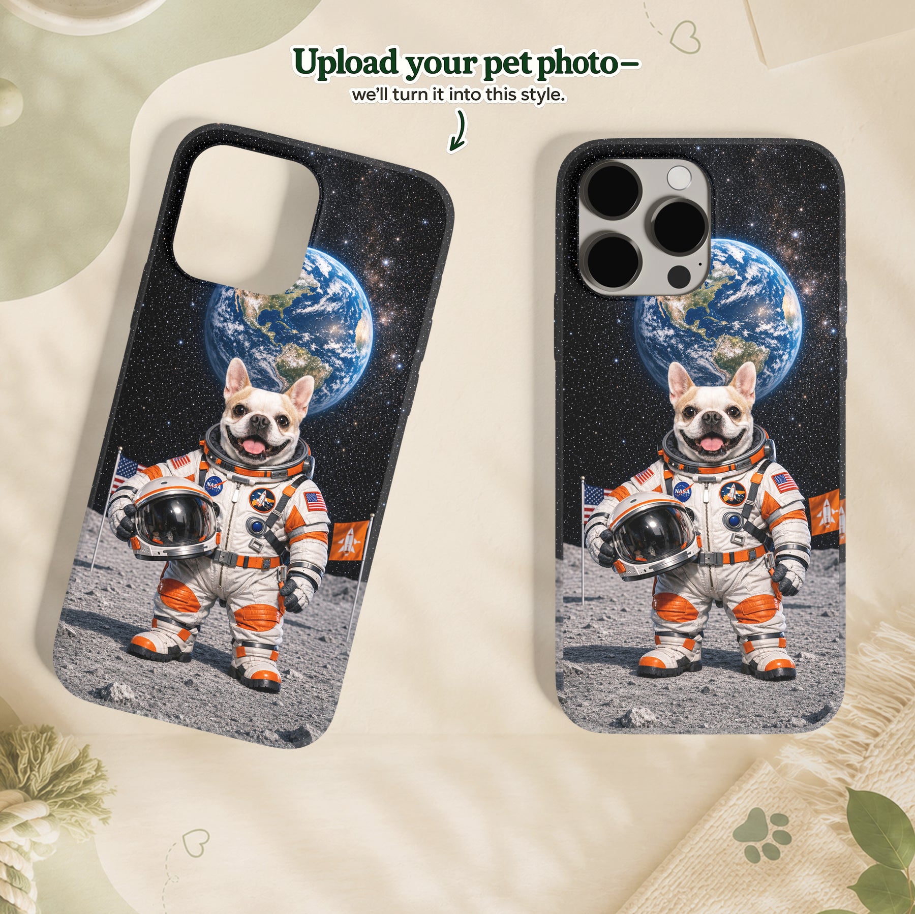 Astronaut Custom Pet Portrait – Your Pet on an Adventure Among the Stars