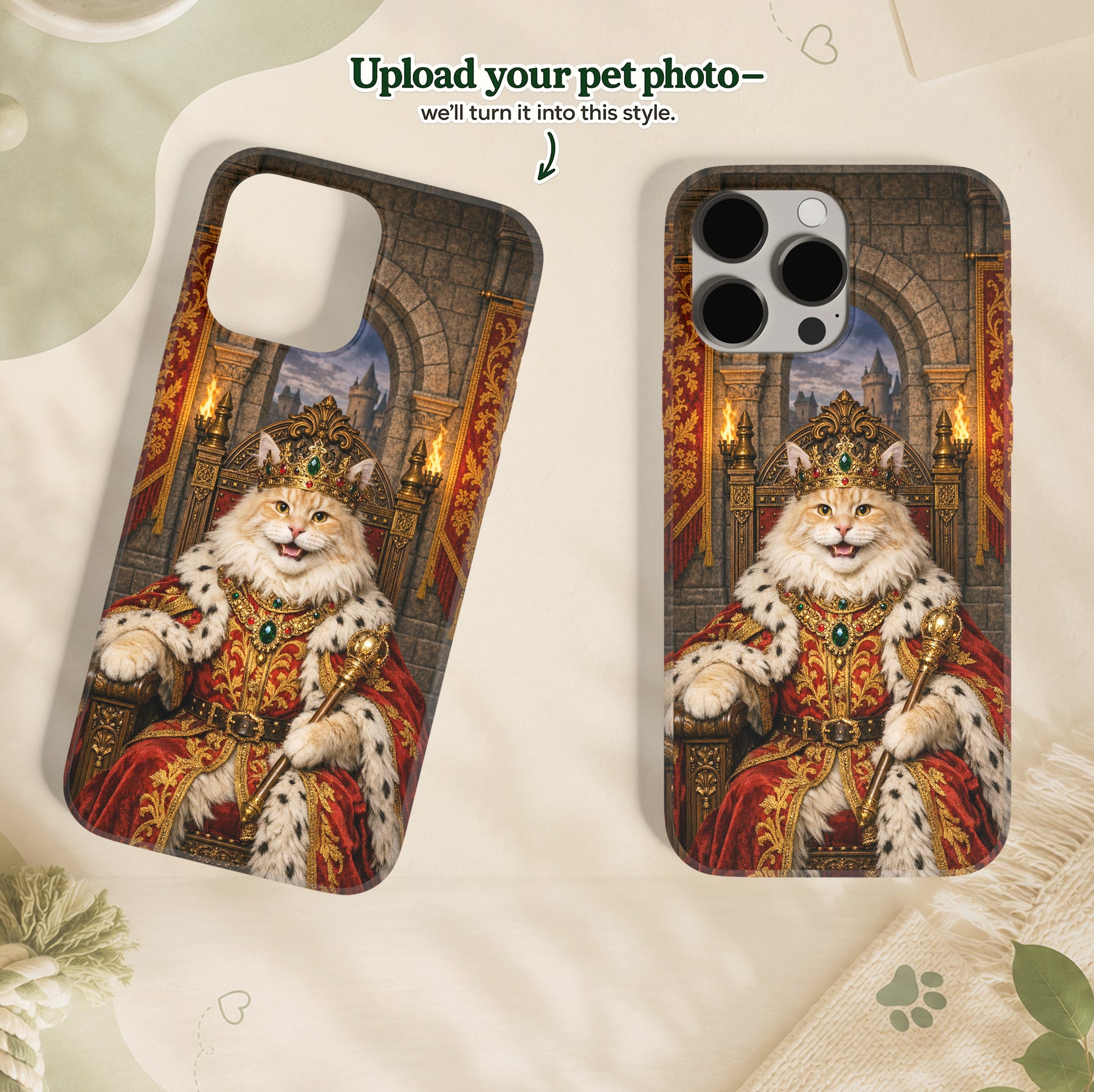 Medieval Royal Custom Pet Portrait – Your Pet as a Noble Legend