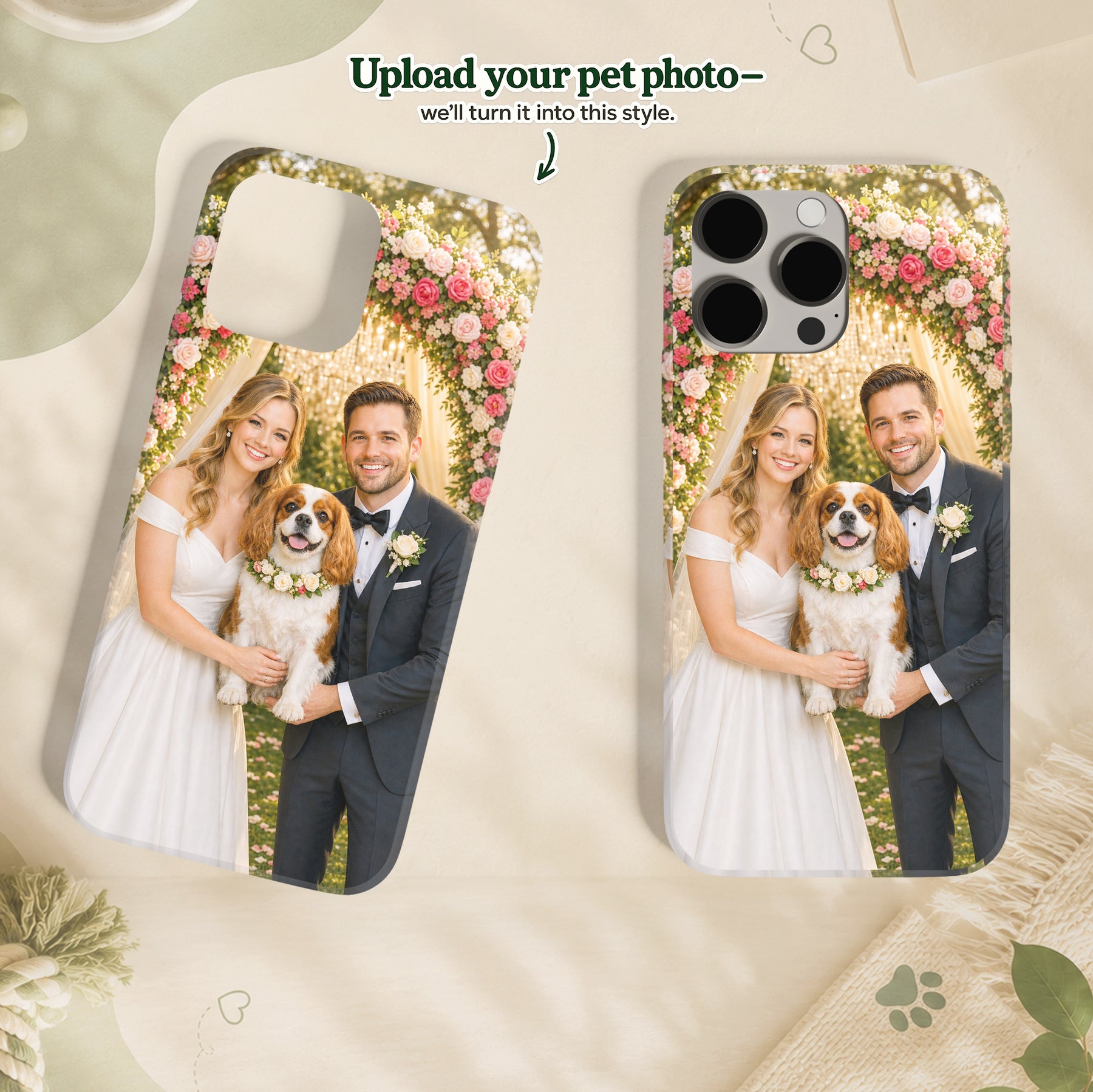 Custom Pet & Owner Wedding Portrait – Make Your Best Friend Part of the Big Day